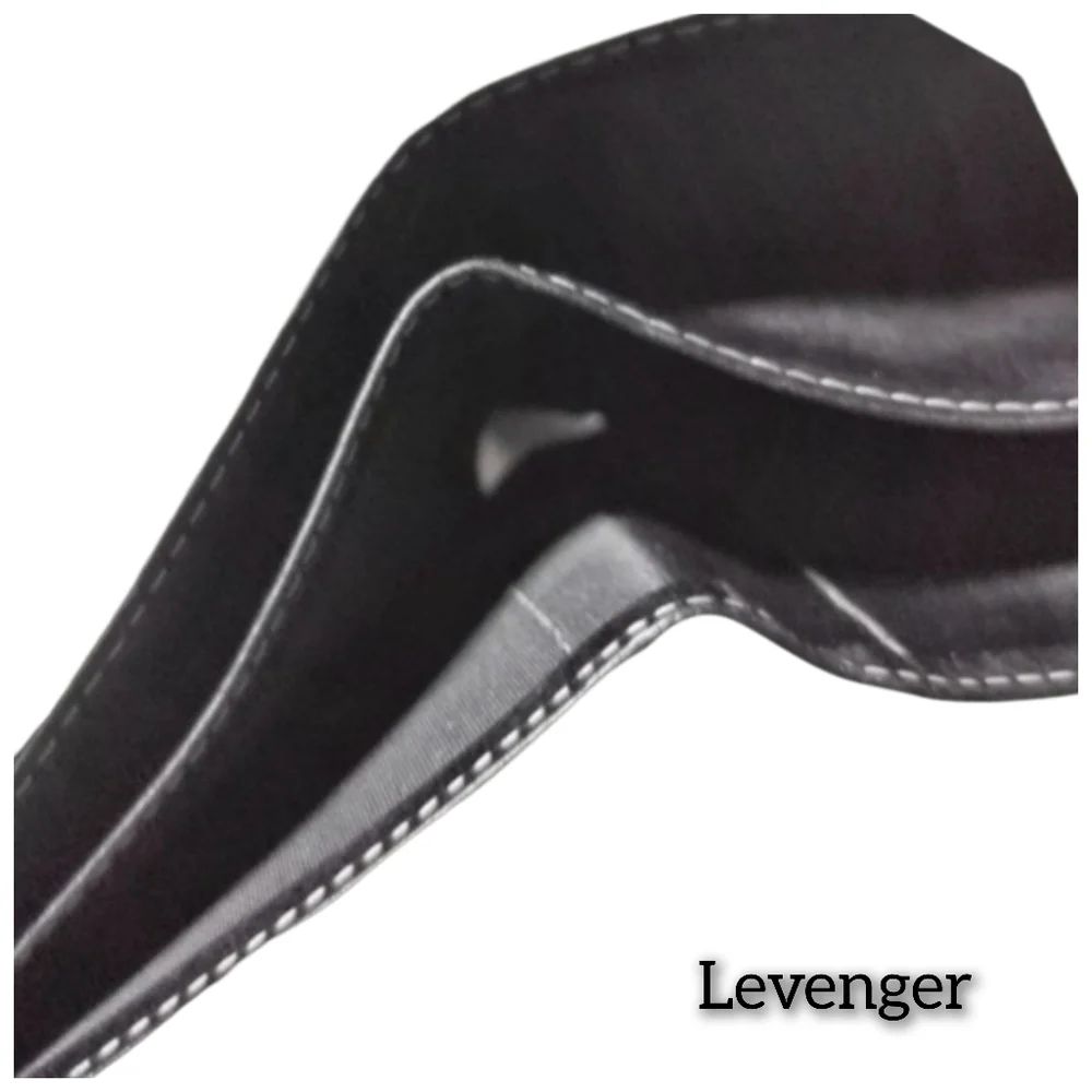 Levenger - Genuine Leather Bifold Wallet with Zippered Pocket for Change NWT